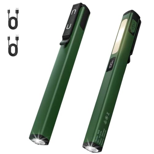 NAHT 2Pack Rechargeable 2-in-1 Pen Light, 6 Modes Magnetic - Image 2
