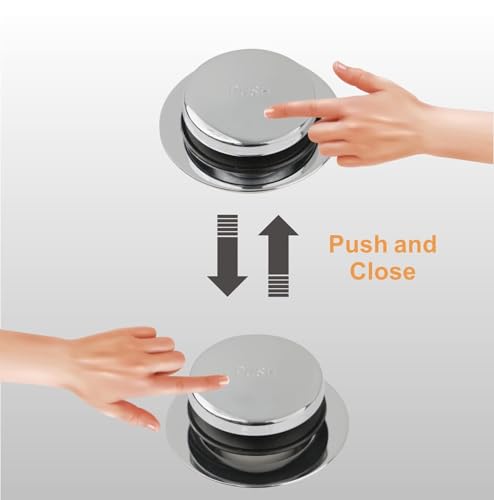 Chrome Tub Drain Bathtub Drain Kit,Tip Toe with 2 Hole Overflow - Image 5