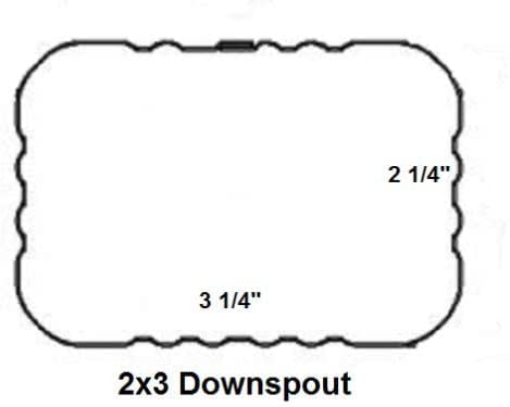 VYH Gutter Downspout Y Connector 2x3 Standard Left High Gloss - Image 3