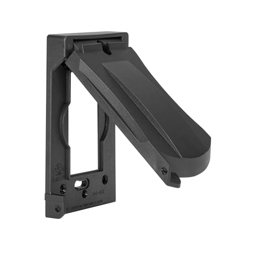 Maxxima 1-Gang Vertical Outdoor Outlet Cover Box, Black, 2-Pack - Image 5