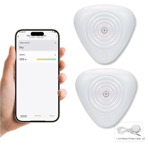 NEO Zigbee 3.0 Water Leak Detector, Smart Water Sensor Alarm - Image 2