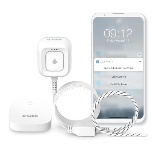 D-Link WiFi Water Leak Detector Starter Kit, with 2 Flood & Leak - Image 2