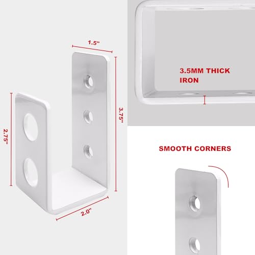 SecurityMan Heavy Duty 2x4 Door Barricade Brackets - Kick Proof - Image 3