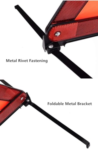 aikko Safety Triangle 6-Pack, Foldable Emergency Road Reflector - Image 5