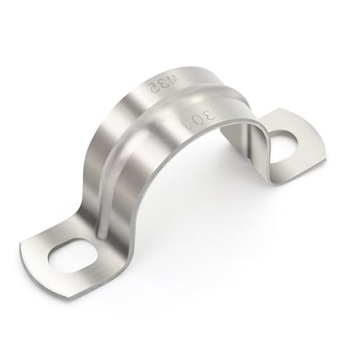 SS304 Conduit Clamps 1 Inch, 2-holes Pipe Bracket U Clamp | Hand Tools - Image 2