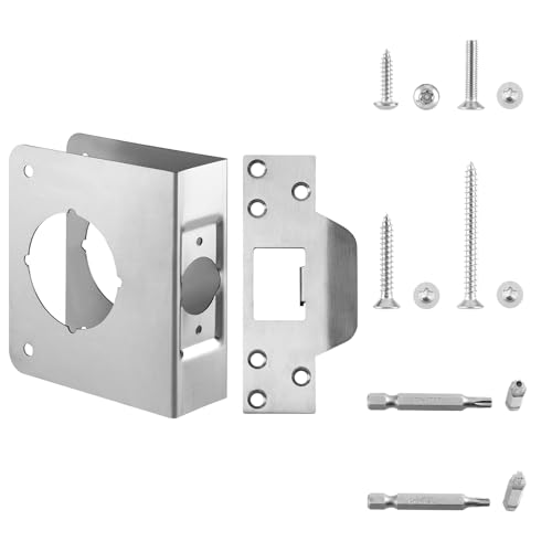 1 Pack MP10852 Door Reinforcement Plate & Strike Plate for 1-3/8" - Image 2