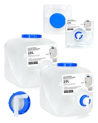 2 Pack 5.3 Gallon Collapsible Water Container Camping - Image 2