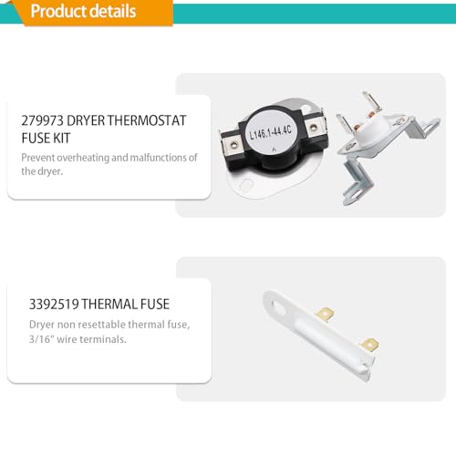 MED6230HW3 MED6230HW1 MED6230HW0 Dryer Heating Element Kit - Image 7