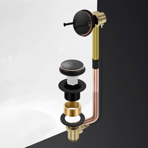 Tub Drain Kit with Bathtub Drain Stopper (Oil Rubbed Bronze) - Image 7