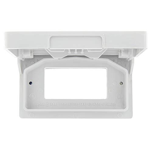 RecPro RV Exterior GFCI Outlet Cover Plate | Weatherproof | White - Image 8