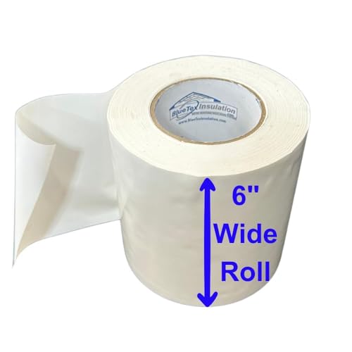 BlueTex Insulationㅤ 6" Wide x 180' Long White Vapor | Home Repair - Image 2