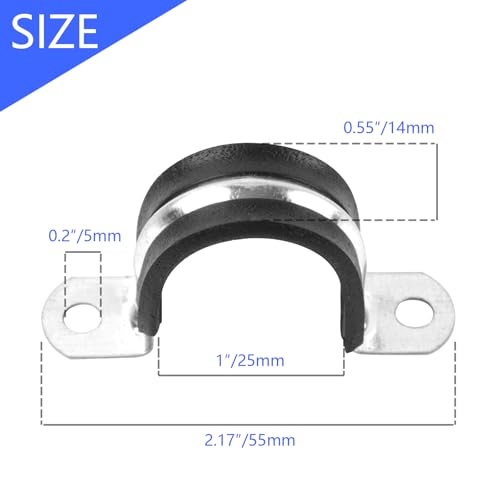 20PCS 1 Inch Reinforced Rigid Pipe Strap - Image 3