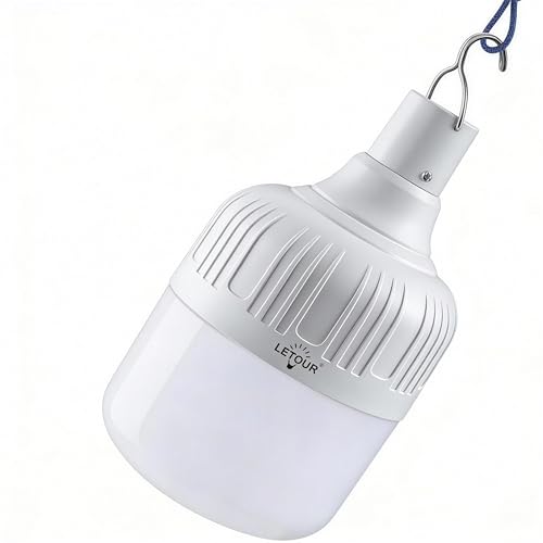 Camping Lantern LETOUR Dimmable 8800mAh LED Light Bulb 5 - Image 2