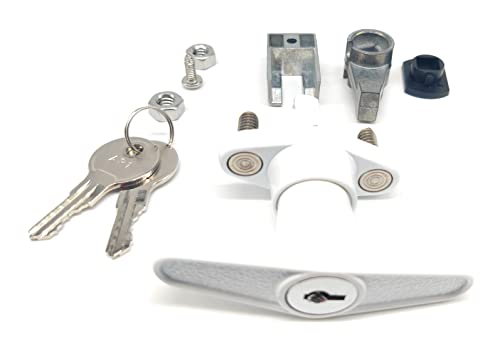 T-Handle Accordion Shutter Lock Kit, Includes 2 Matching Keys - Image 2