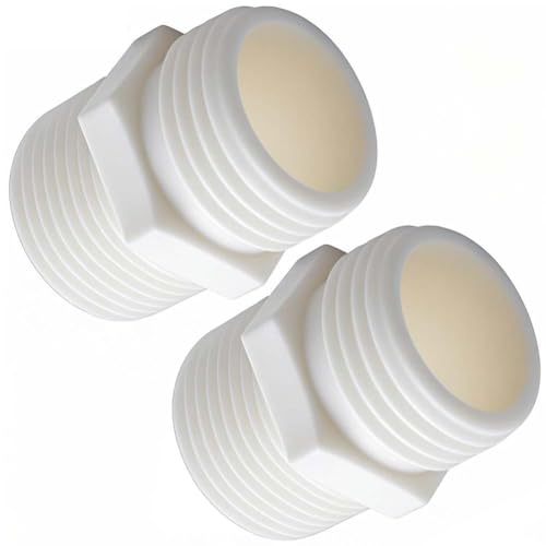 YSIL 3Pcs PVC Garden Hose Adapter Male 1.25" NPT x 3/4" GHT - Image 4