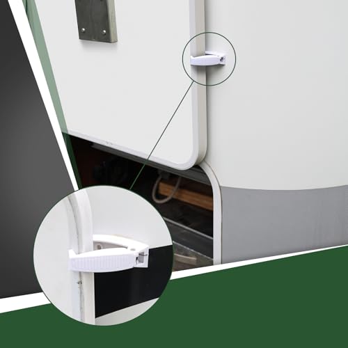 RVGUARD RV Door Holder, 5Pcs White Camper Door Catch - Image 6
