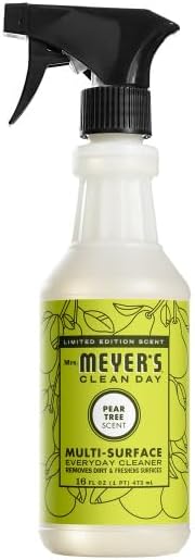 Mrs. MEYER'S CLEAN DAY Multi-Surface Everyday Cleaner, Pear Tree Scent, 16 Fl Oz (Pack of 6)