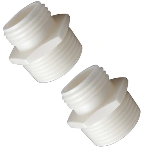 YSIL 3Pcs PVC Garden Hose Adapter Male 1.25" NPT x 3/4" GHT - Image 5