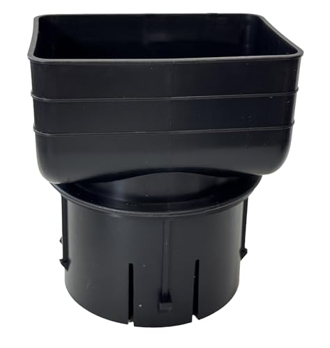 3x4x4" Adjustable Downspout to Round Pipe Adapter to 4" Drain - Image 4