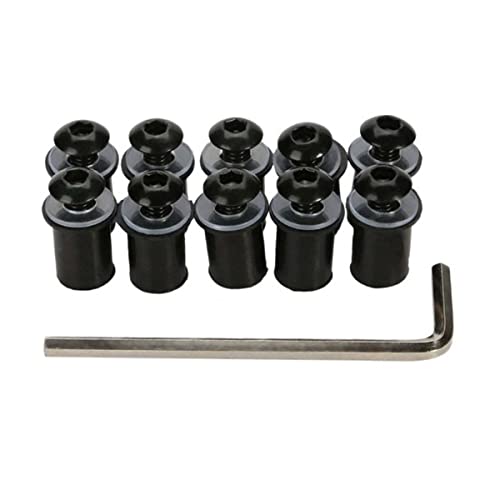BELOMI 10 Pack 0.71 x 0.4 Inch Motorcycle Windshield Bolt - Image 2
