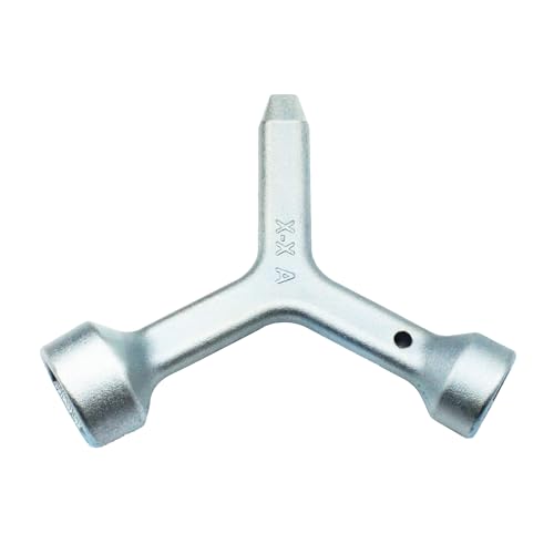Meter Curb Box Key MKF2 Triangular Curb Box Wrench Silver 1 Pcs - Image 4