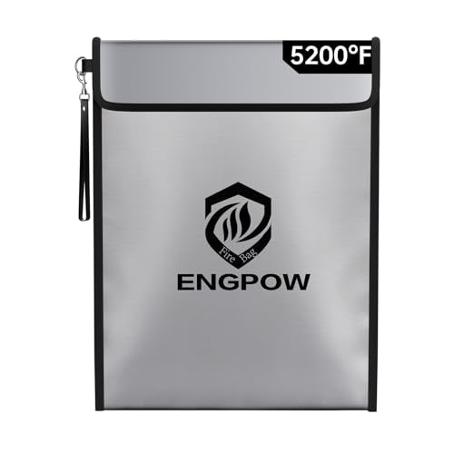 ENGPOW Fireproof Document Bag with Lock (5200℉),15”x 11” - Image 2