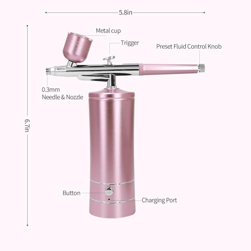 Airbrush Kit Air Brush Kit With Air Compressor Nail Charms - Image 6