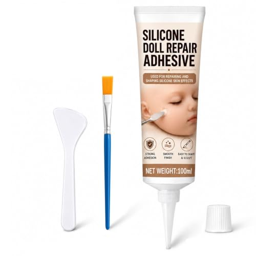 Silicone Adhesive Glue for Doll Repair, Skin Tone Soft 100ml - Image 2