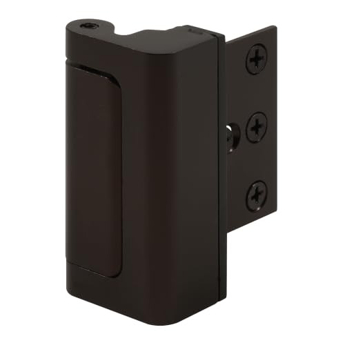 Prime-Line Door Reinforcement Lock, 3 in. Stop, Bronze (1 Set) - Image 2
