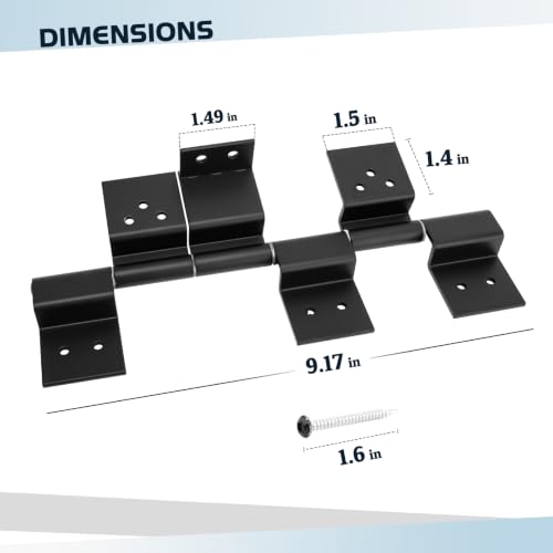 2 Pack Upgrade 6 Leaf RV Entry Door Hinge Kit with 28 - Image 3