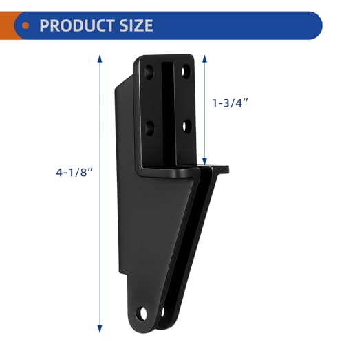 2 Pack Storm Door Closer Replacement Kit, Post Jamb Bracket Black - Image 3