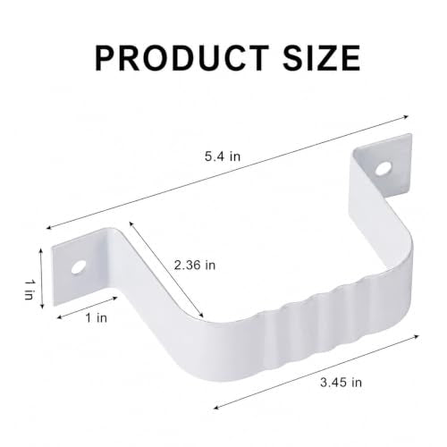 Gutter Downspout Strap 2" x 3", 2pcs Leader Strap - Image 4