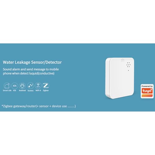 Zigbee Smart Water Leak Detector, 120dB Audible Alarm & - Image 6