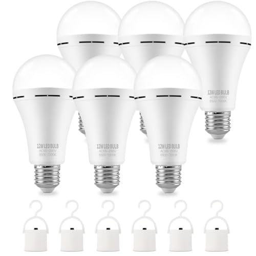 Emergency Rechargeable Light Bulb with Hook,Stay Lights Up - Image 2