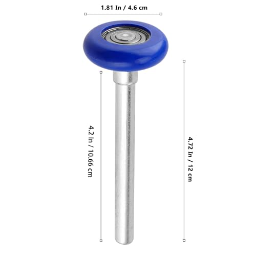 30 Pack 1.8 Inch Nylon Garage Door Rollers 4.7 Inch Stem, Blue - Image 3