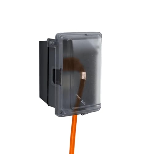 Sigma 16801 Weatherproof 1-Gang WIU GFCI Receptacle Kit, Clear - Image 4