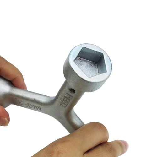 Meter Curb Box Key MKF2 Triangular Curb Box Wrench Silver 1 Pcs - Image 6