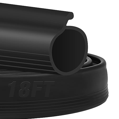 18FT Garage Door Seals Bottom Rubber 0.19" P Bulb Bottom | Home Repair - Image 2
