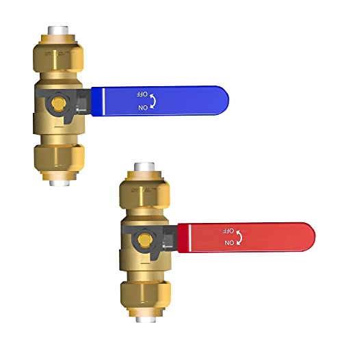 Hourleey 2 Pieces 1/2 Inch Push-Fit Full Port Ball Valve for Hot - Image 6
