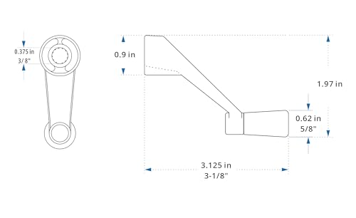 Pack of 4.Window Crank Handle Replacement,(Stone Color) | Hand Tools - Image 3