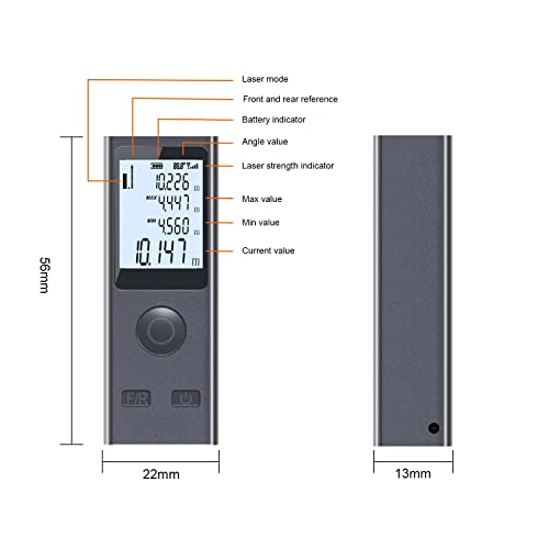 Mini Laser Distance Meter 130ft Measuring Range (LT-40P) - Image 3