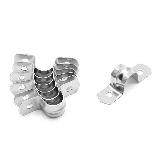 30Pcs 1/2 Inch Stainless Steel Conduit Clamps, for Pipe Fixing - Image 4