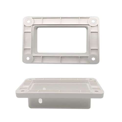 2-Pack 2" x 3.5" Slotted Handrail Bracket Kit, White Vinyl - Image 6