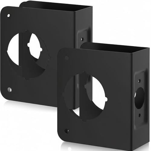 2 Pcs Lock and Door Reinforcement Plate 1-3/4-Inch Thick | Home Repair - Image 2
