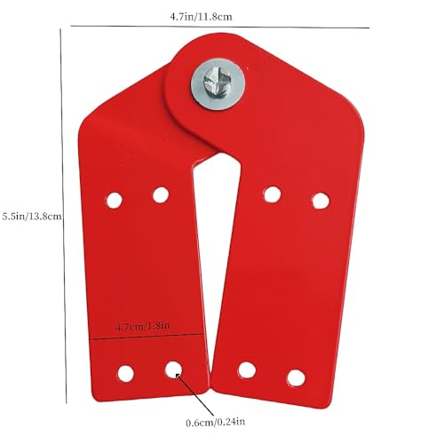 2Pcs Attic Ladder Hinge Aluminum Herringbone Folding - Image 3