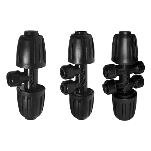 12 Pack 1/2'' to 1/4'' Drip Irrigation Fittings Kit, Push-to-Fit - Image 2