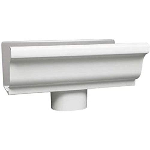 AMERIMAX Home Products 33010 5-Inch Galvanized End/Drop, White - Image 2
