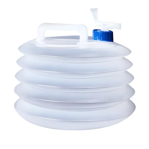 Collapsible Water Container, 5L Transparent PE Camping Canteen - Image 2