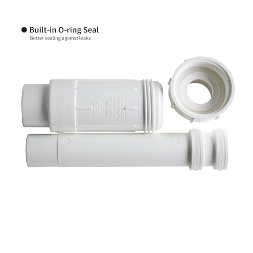LESSO 1 inch PVC Pipe Repair Coupling Kit, SCH40 White, 2 Sets - Image 6