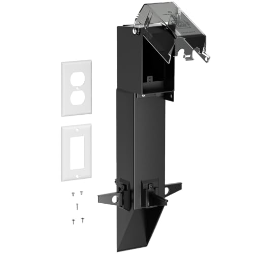 19.5" Low-Profile Garden Post Enclosure with Rain-Tight - Image 2